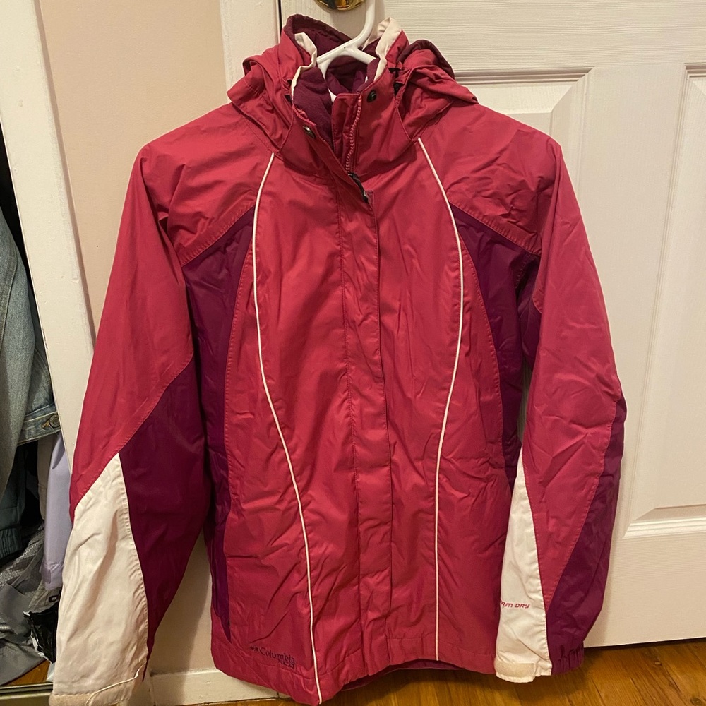 Columbia Pink Rain / Ski Jacket size Small